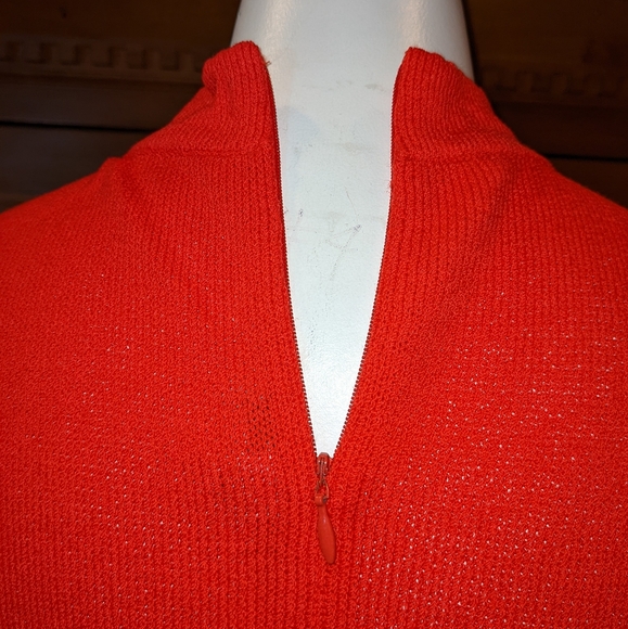 St. John Knit Set Skirt and Tank Orange-Red Size 6 Top Size Medium Skirt - Picture 6 of 16